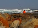 Fisherman in Mossel Bay, South Africa